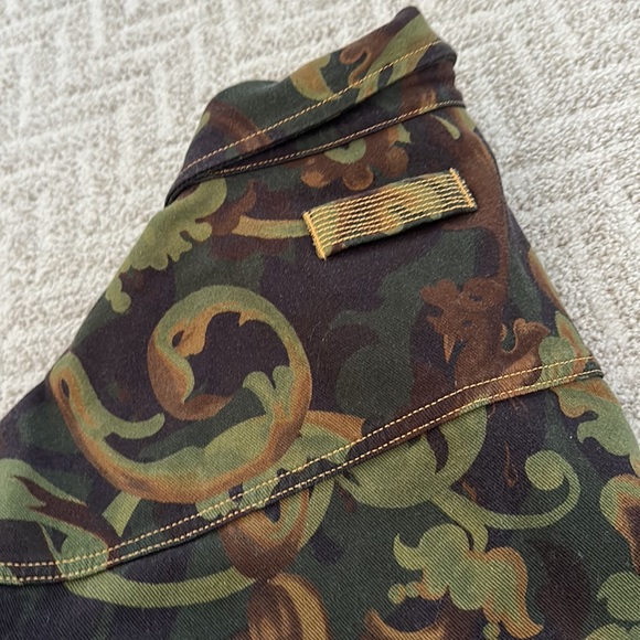 Versace button down camo jacket - Picture 4 of 5